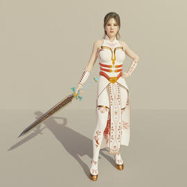 Female Warrior | Fantasy 3D game character | Realistic character