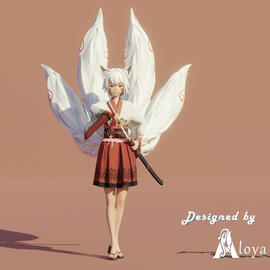 Kitsune/Fox girl Anime Character
